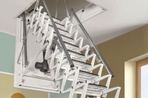 The Stairway Shop is your destination for electrically powered attic stairs
