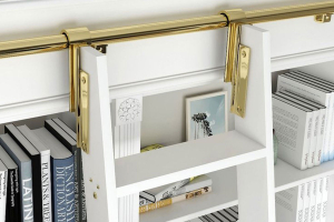 Shop our lineup of economy rolling library ladders and hardware kits featuring finishes like polished brass