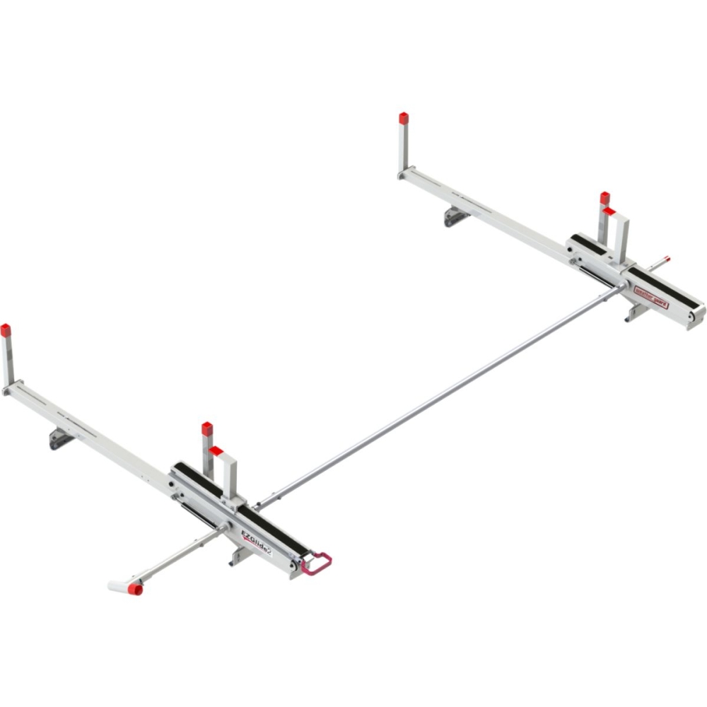 Weather Guard 2261-3-01 EZGLIDE2 Aluminum Fixed Drop-down Ladder