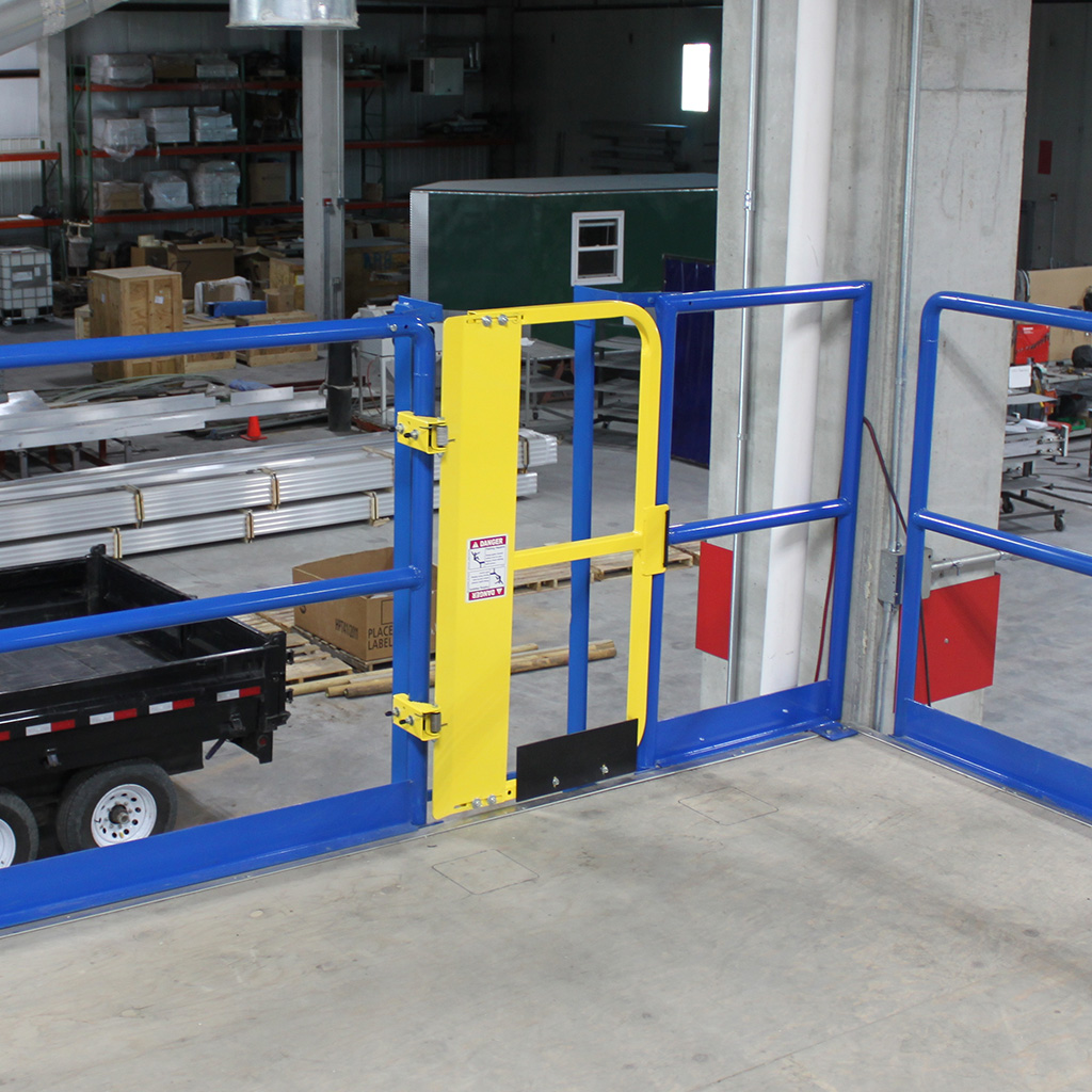 Yellow Industrial Safety Gates - Available Sizes 18" To 48