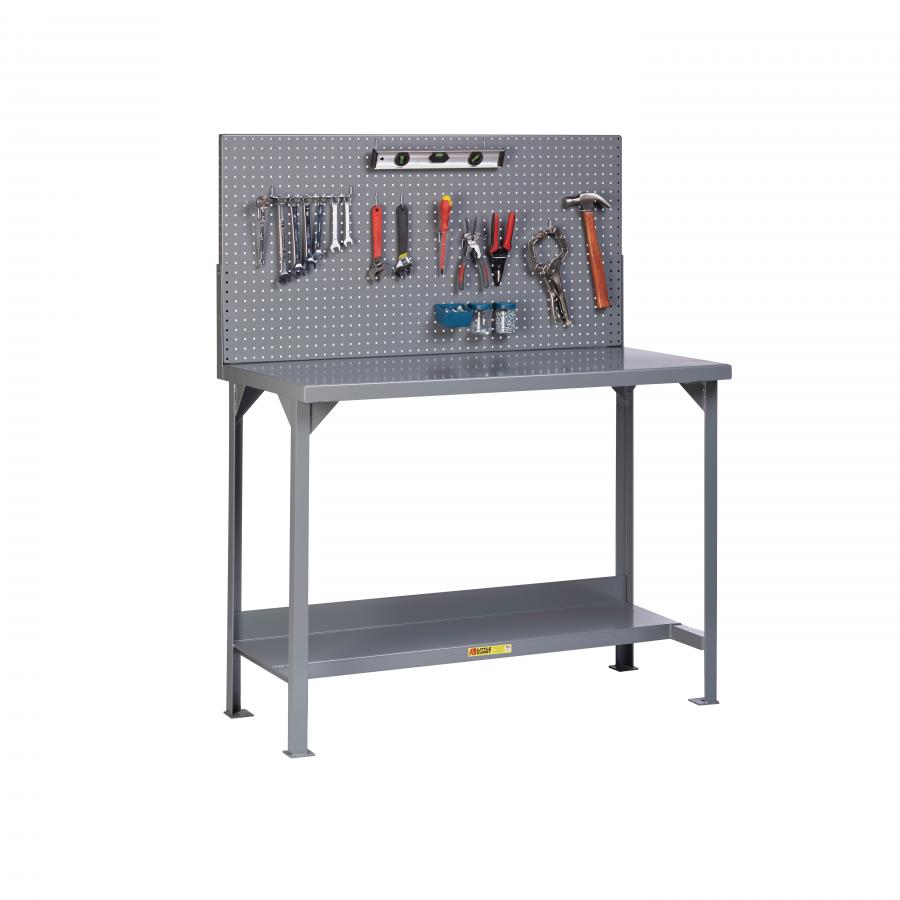 Little Giant Steel Welded Workbenches with Butcher Block Top