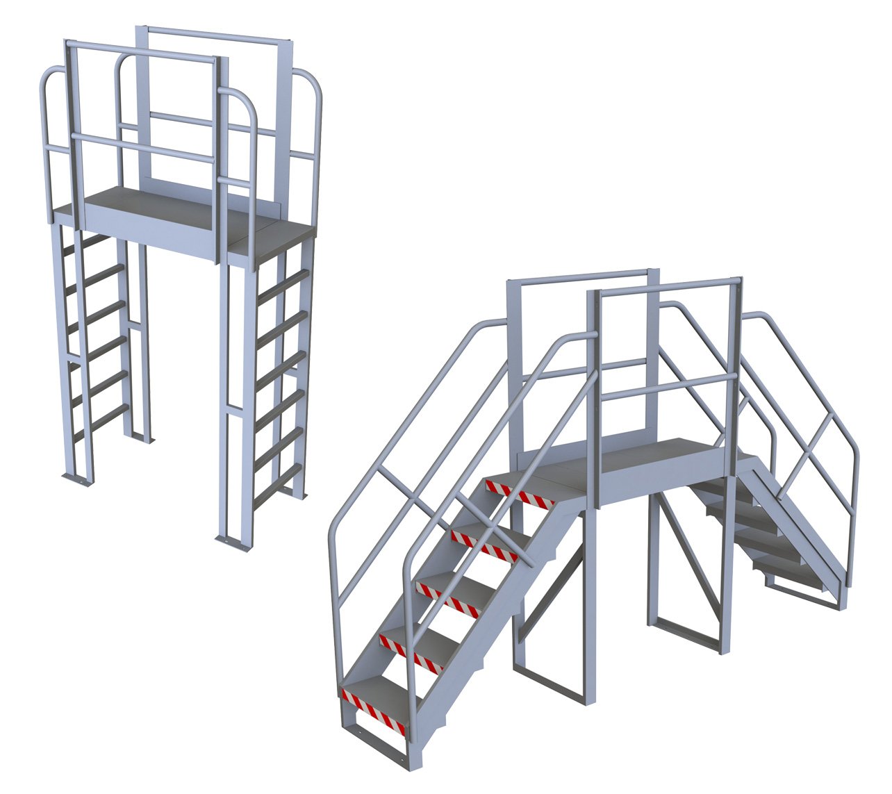 Kee Safety Kee Walk® Rooftop Crossover Stairs, image size:1284x1143