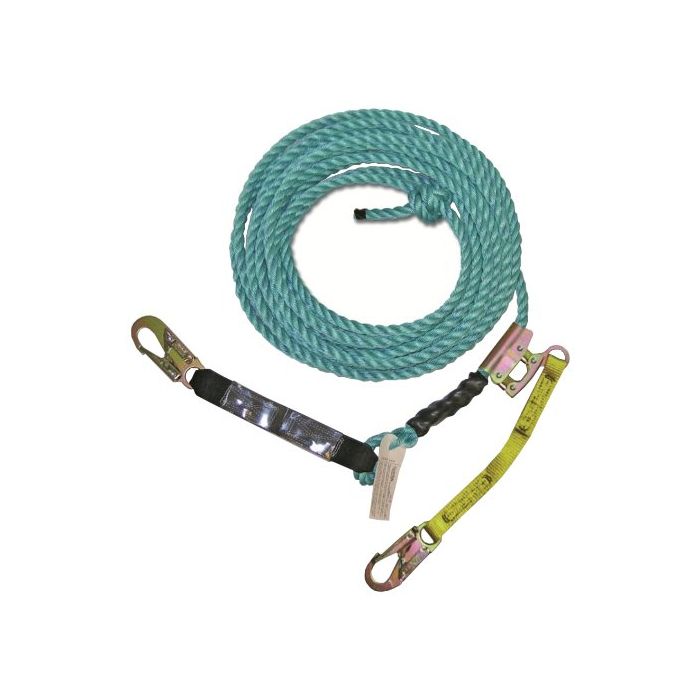 Guardian Blue Poly Steel Rope Assembly With Lanyard Extension and Swivel Hook