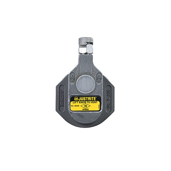 Justrite 08306 Stainless Steel Horizontal Drum Vent for Corrosives and General Solvents - 2