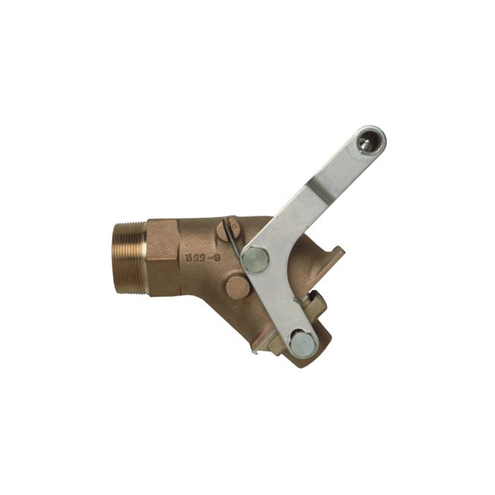 Justrite 08552 Brass Drum Gate Valve for Viscous Liquids with 2