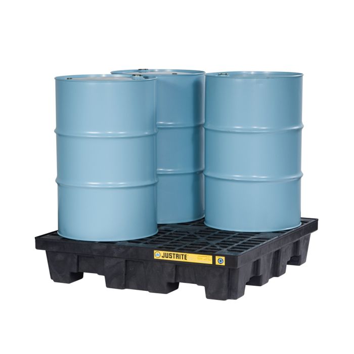 Justrite EcoPolyBlend Square Spill Control Pallets