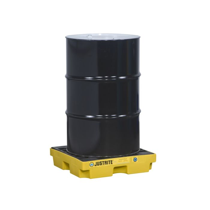 Justrite 28652 - Yellow EcoPolyBlend Accumulation Center - 1 Drum