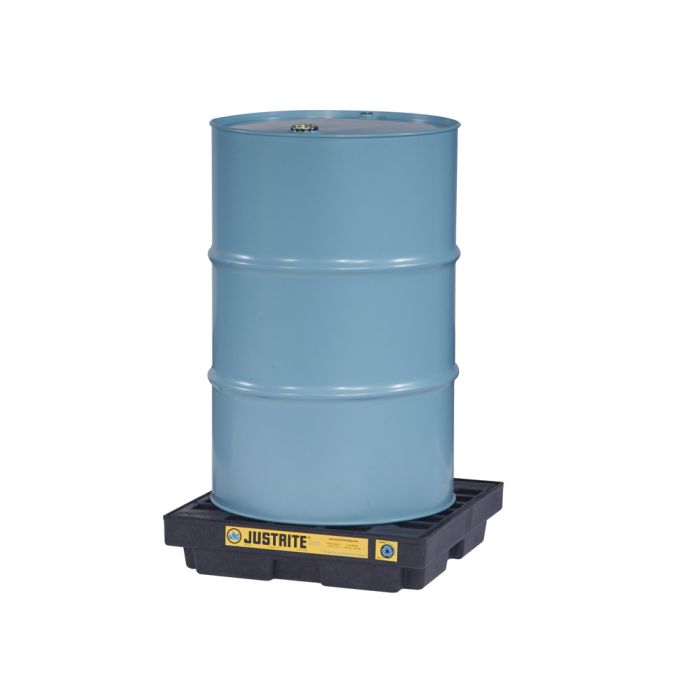 Justrite 28653 - Black EcoPolyBlend Accumulation Center - 1 Drum