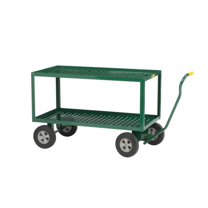 Little Giant Steel 2 Shelf Wagon Trucks with Perforated Decks