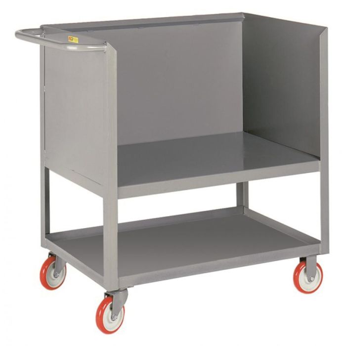 Little Giant Steel 3-Sided Raised Platform Box Trucks with Bottom Shelf