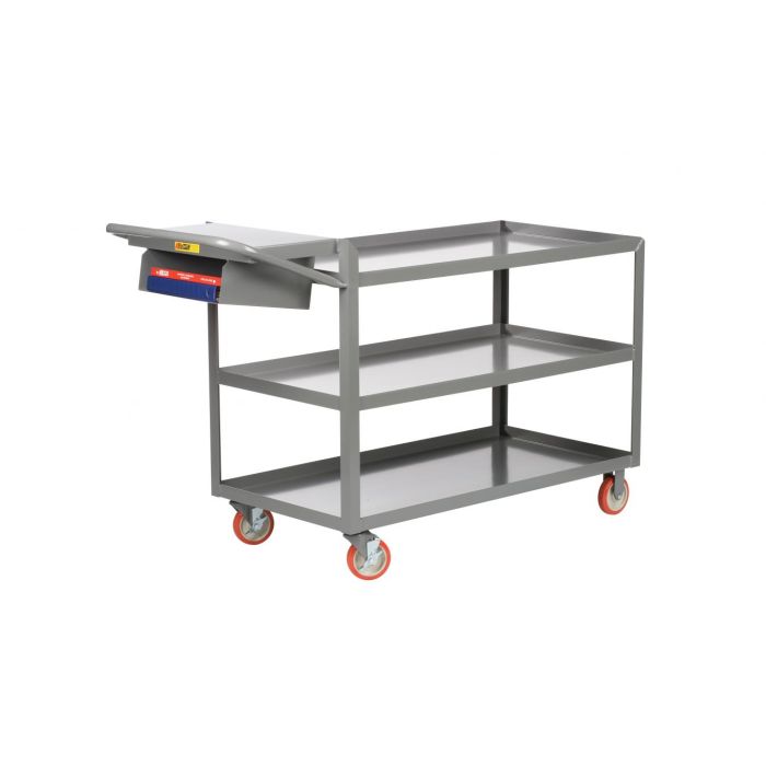 Little Giant Steel 3-Shelf Order Picking Trucks