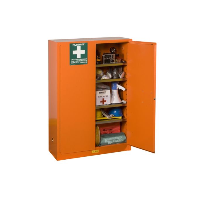 Justrite 860001 Emergency Preparedness Storage Cabinet for Supplies - 43
