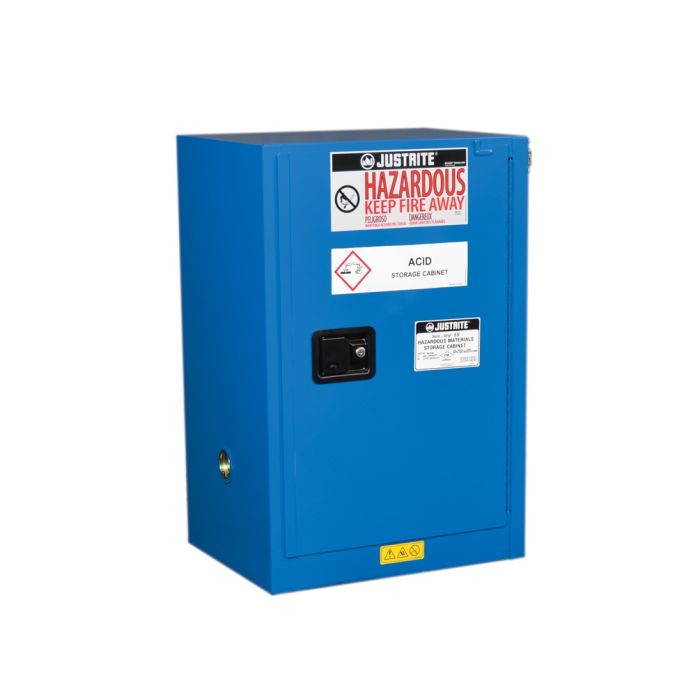 Justrite 861228 Sure-Grip Compac Hazardous Material Safety Cabinet - 23-1/4