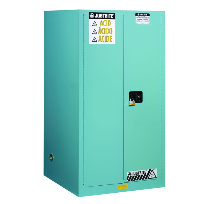 Justrite Sure-Grip EX Corrosives Safety Cabinets - 60 Gallon