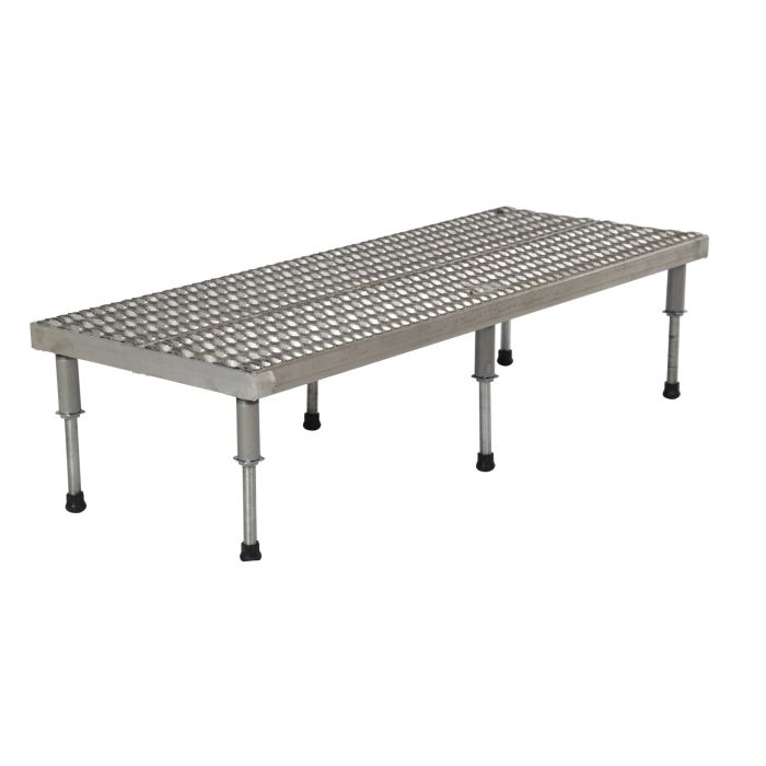 Vestil Adjustable Aluminum Work-Mate Stands with Serrated Deck
