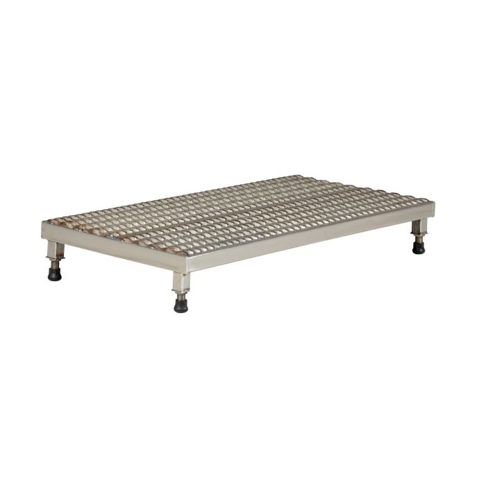 Vestil Adjustable Stainless Steel Work-Mate Stands with Serrated Deck