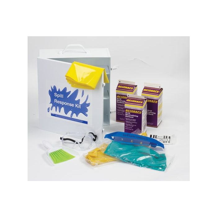 Wyk AS3100 Acid Safe Wall Mount Metal Cabinet Spill Station