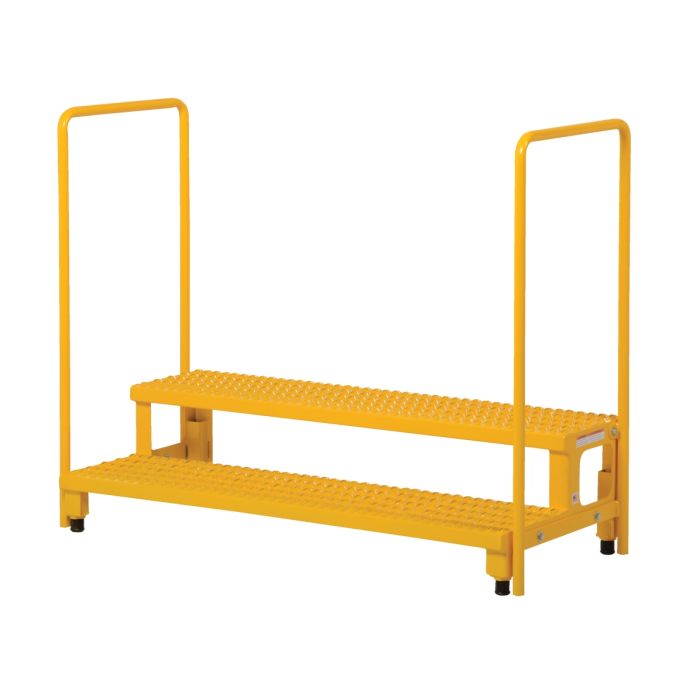 Vestil Adjustable Steel Step-Mate Stands with Handrails