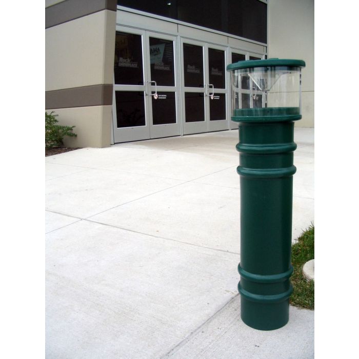 Vestil BPC-DM-LAC-FG Metro Style Polyethylene Decorative Bollard Covers with Light - 57