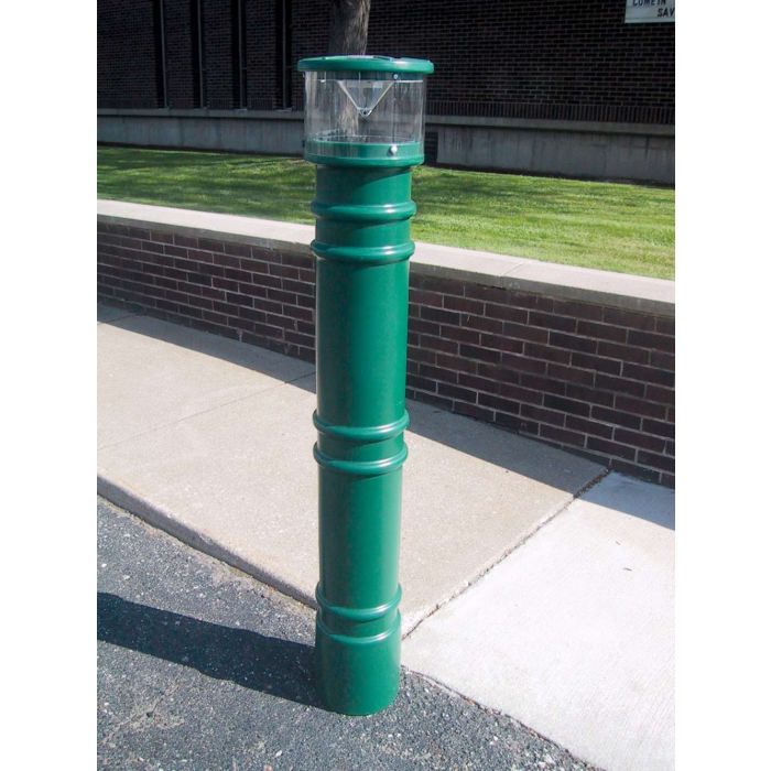 Vestil BPC-DM-LUV-FG Metro Style Polyethylene Decorative Bollard Covers with Light - 57