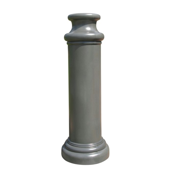 Vestil BPC-DP-GY Pawn Style Polyethylene Decorative Bollard Covers - 49