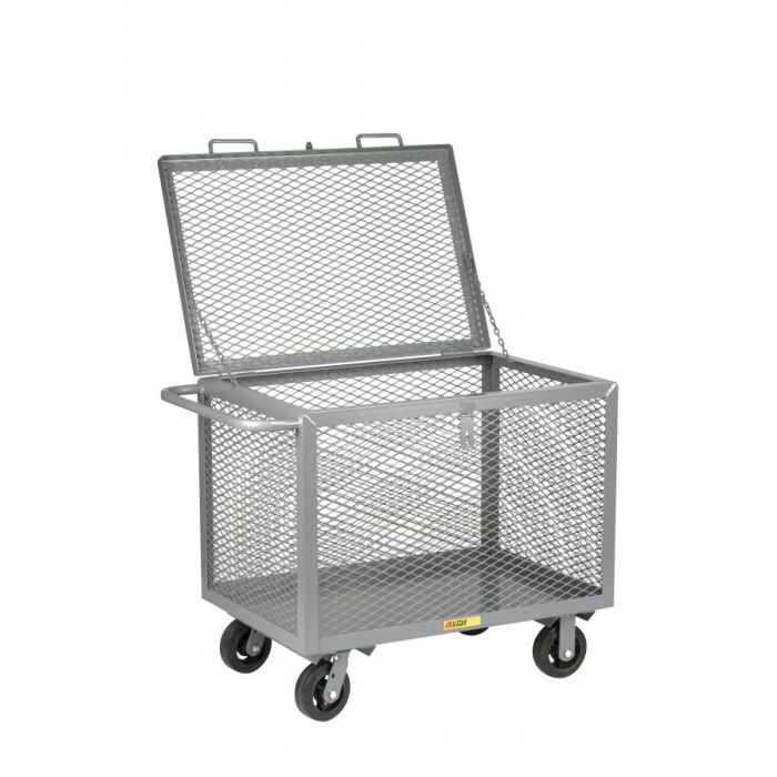 Little Giant Steel Expanded Metal Box Trucks with Hinged Lids