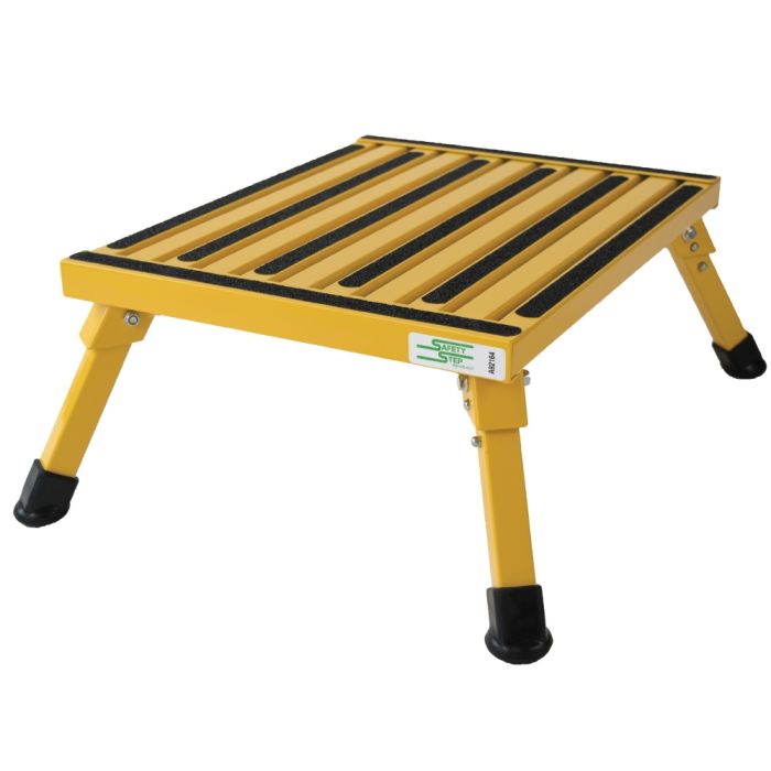 Safety Step F-08C-Yellow Aluminum Large Folding Safety Step - 8