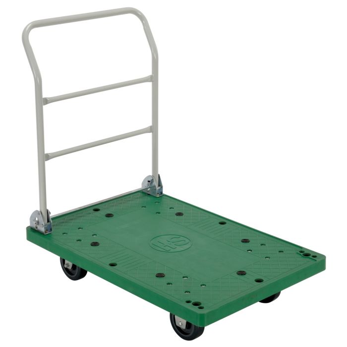 Vestil Plastic Platform Trucks with Fold Down Handle
