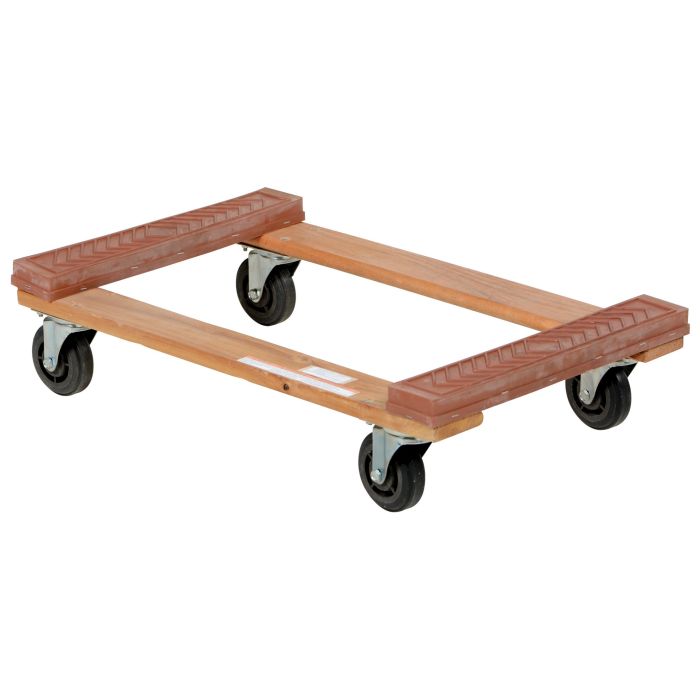 Vestil HDOR-1830-12 Rubber End Hardwood Dolly - 18