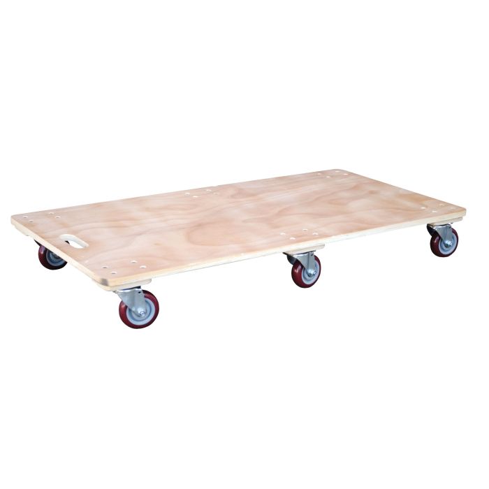 Vestil HDOS-2448-6SW Hardwood Solid Platform Dolly - 24