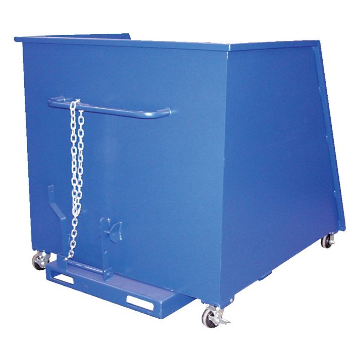 Vestil HOP-OE Open Ended Steel Dumping Hopper - 2,000 lbs Capacity