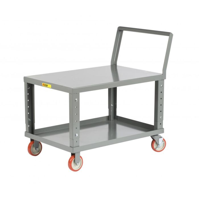 Little Giant Steel Ergonomic Adjustable Height Shelf Trucks