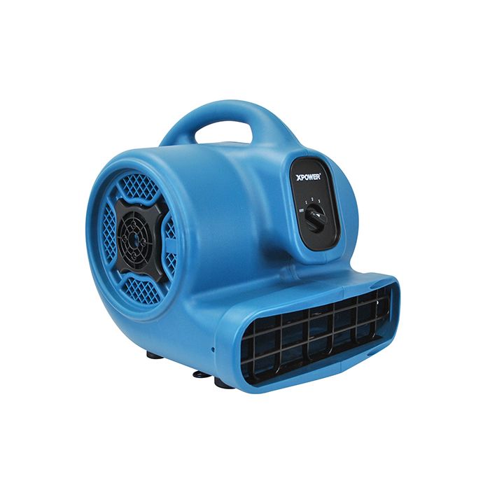 Xpower P-400 BLUE 1/4 HP, 1600 CFM, 3.0A, 3 Speeds, 4 Positions Air Mover (PP)