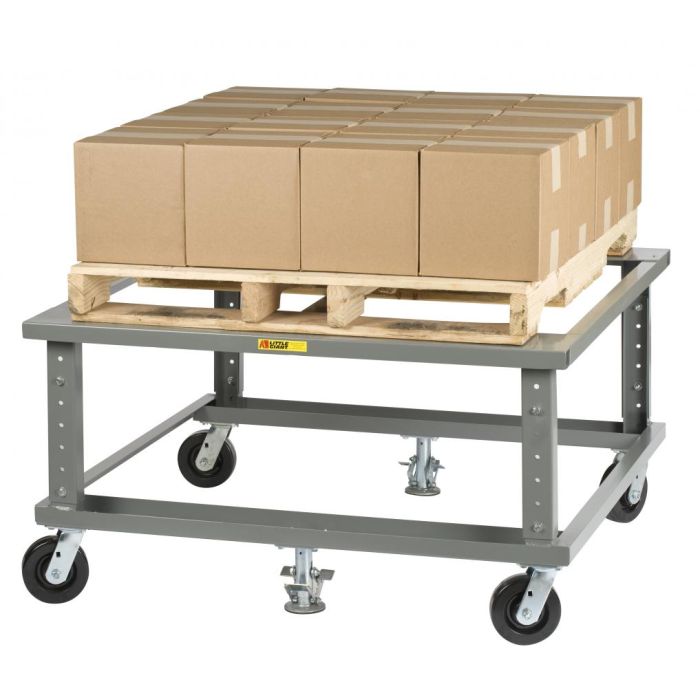 Little Giant Ergonomic Adjustable Height Mobile Pallet Stands