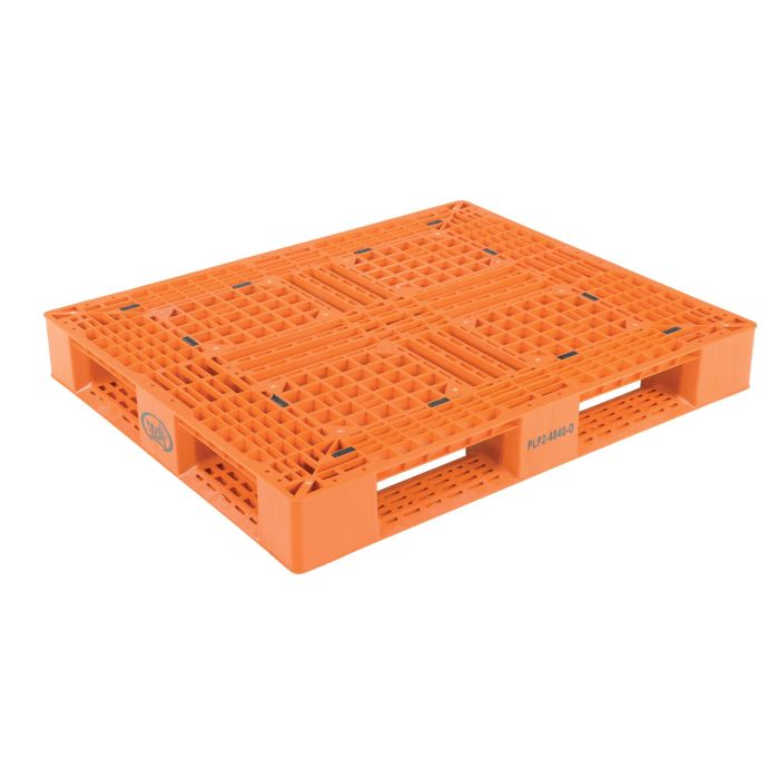 Vestil PLP2-4840-ORANGE Plastic Pallet Skid - 40W