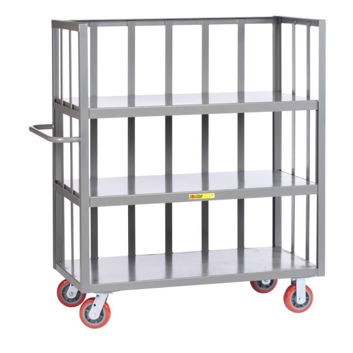Little Giant Steel 3-Sided Shelf Trucks with Slat-Type Sides