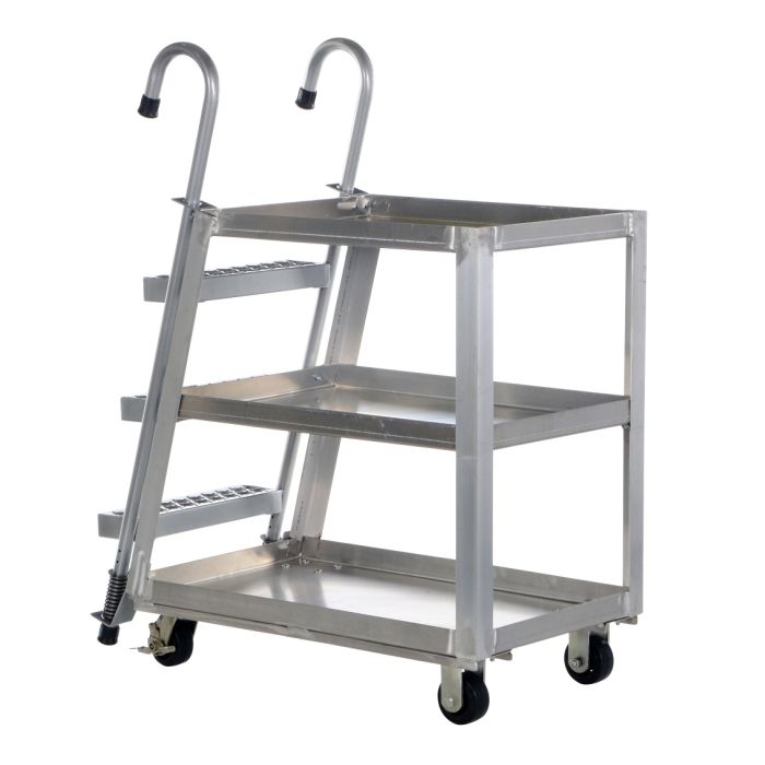 Vestil Aluminum 3 Shelf Stockpicker Trucks