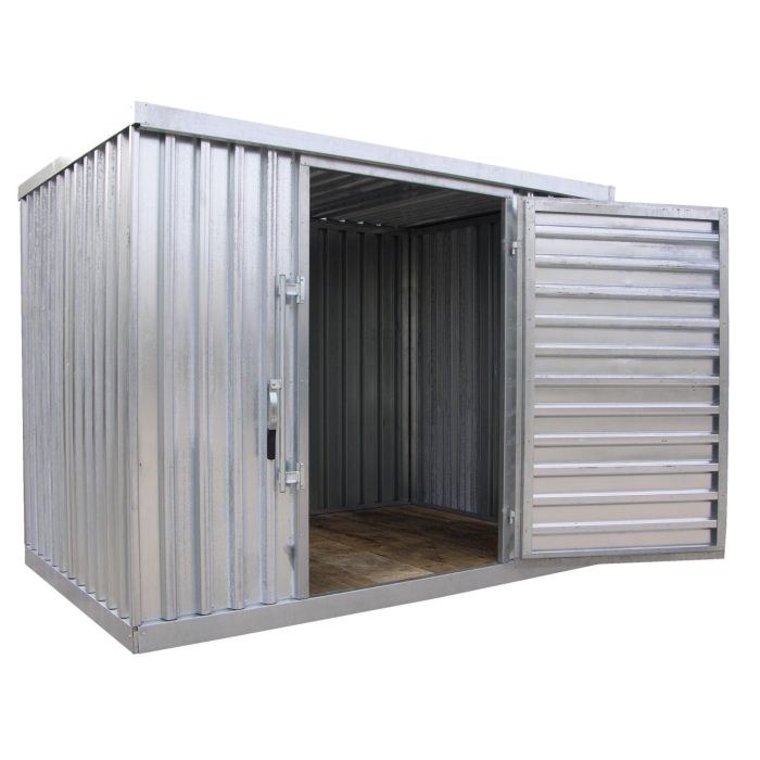 Vestil STOR-96-G-W-1RH Modular Storage Building - Ships Unassembled - 109-1/16