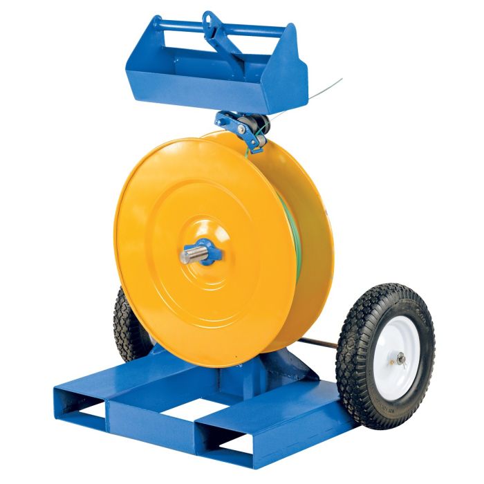 Vestil STRAP-FP Industrial Duty Strapping and Banding Cart for Poly or Steel Strapping