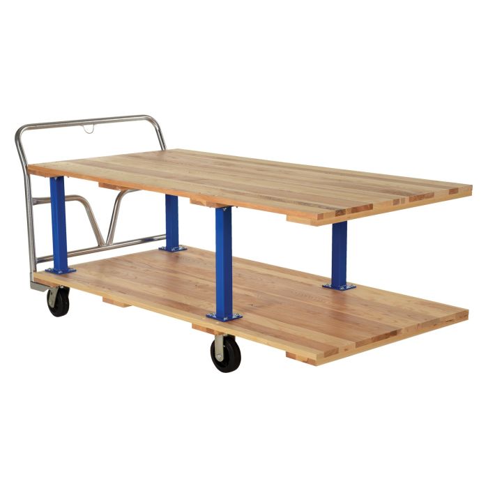 Vestil Hardwood Double Decker Platform Cart