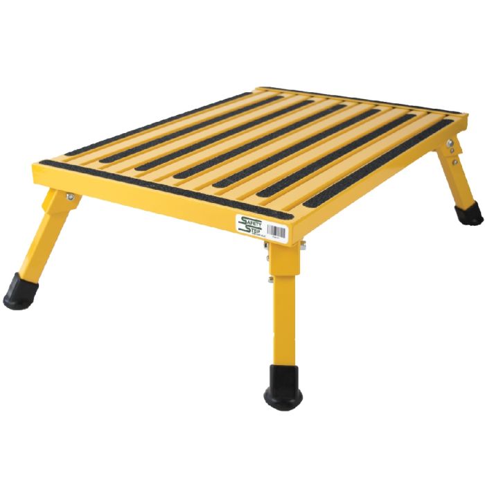 Safety Step XL-08C-Yellow Aluminum Extra Large Folding Safety Step - 8