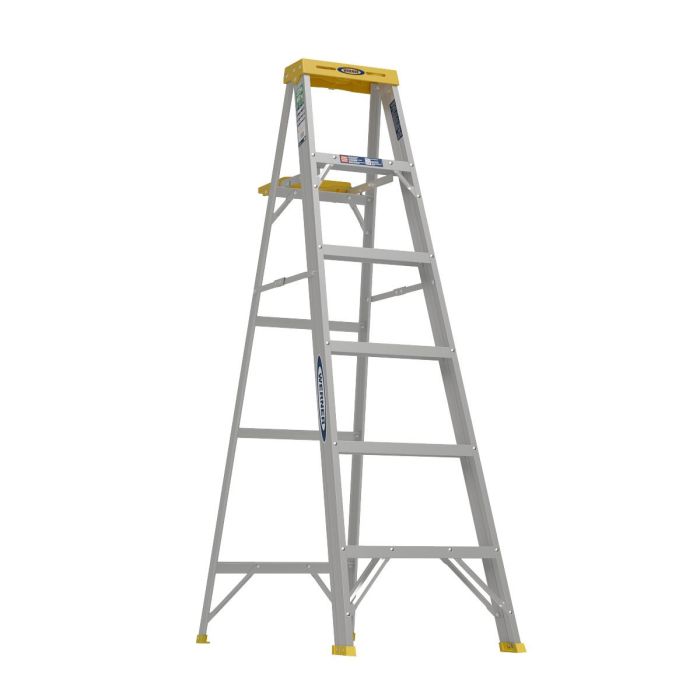 Werner 350 Series Aluminum Single Sided Step Ladders