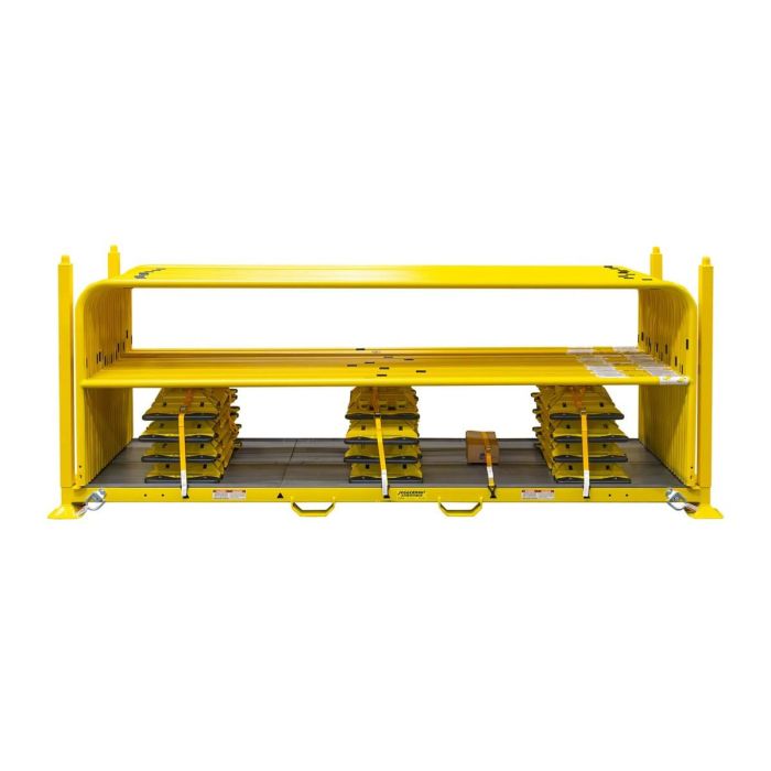 Tie Down 70895 Juggernaut Kit - Yellow with 22 10 Ft. Zip Rails and 23 Socket Bases
