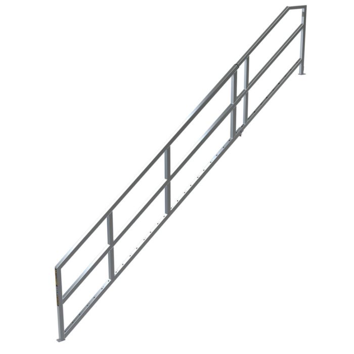 Metaltech 17 to 21 steps aluminum adjustable high stringer - Image 1