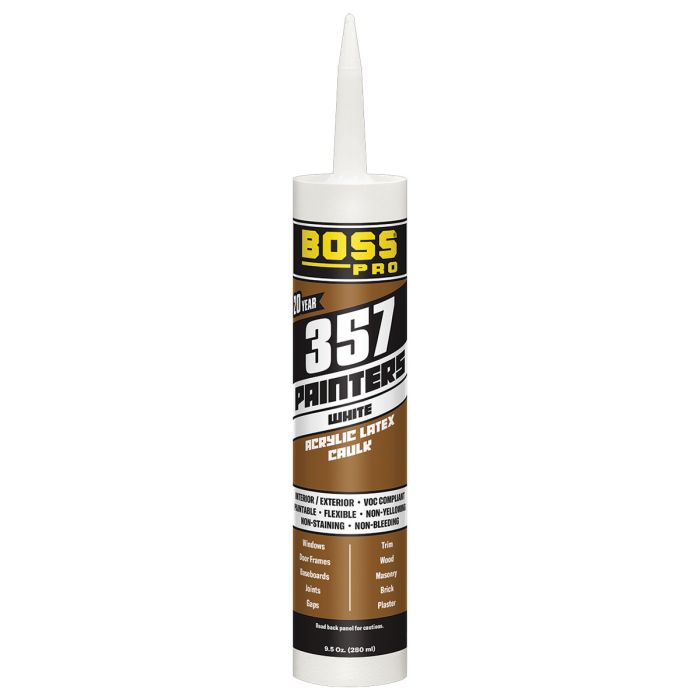 Soudal Boss 357 Painter's Caulk - 9.5oz Cartridge - White