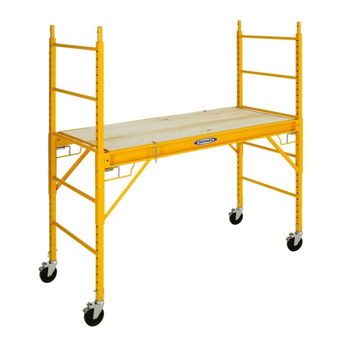 Werner SRS-72 Steel 6ft Baker Rolling Scaffold 1000lb Load Capacity