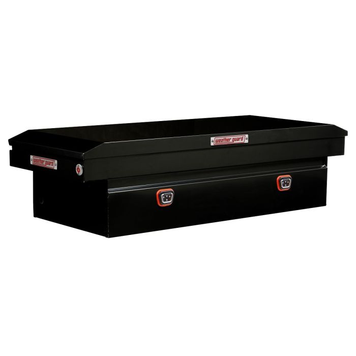 Weather Guard Model 116-5-04 Saddle Box - Steel - Full Extra Wide - Gloss Black - 15.5 cu ft