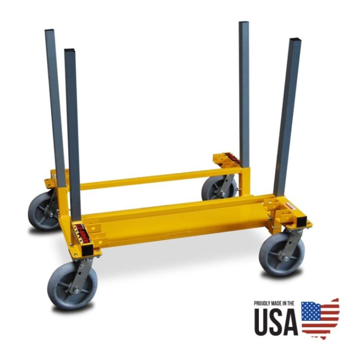 American Cart 75132-01 Lo-Rider Drywall Cart With Casters