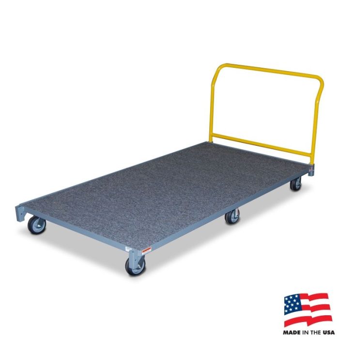 American Cart 67034 Carpeted Platform Truck - 43