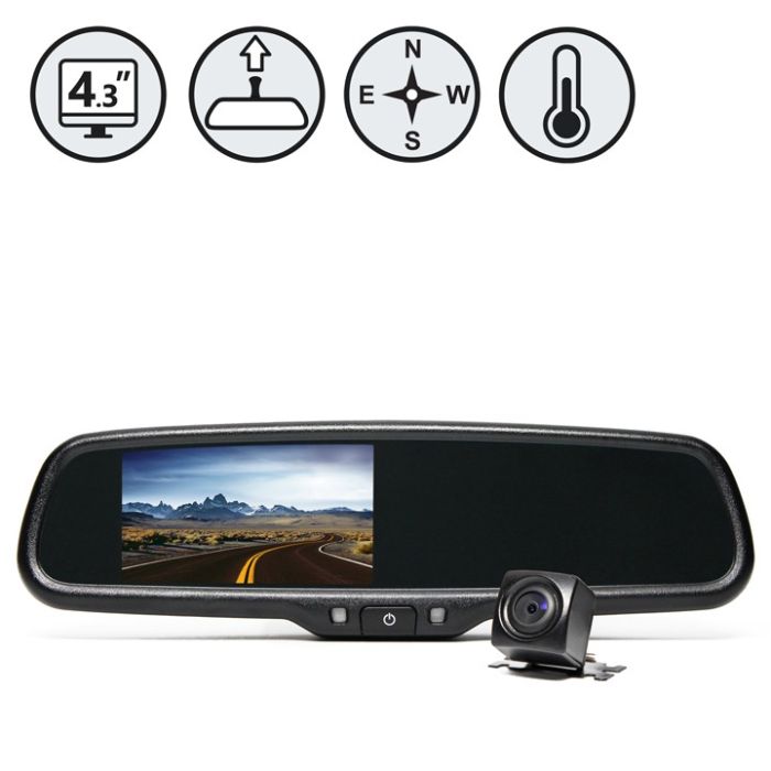 Rear View Safety RVS-776718-CT G-SERIES Backup Camera System with Compass and Temperature